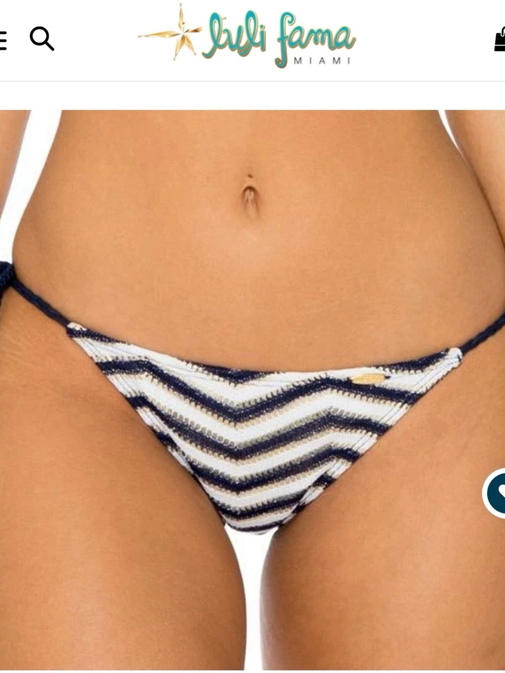Luli Fama  el malecon maritza side tie bikini bottoms